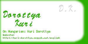 dorottya kuri business card